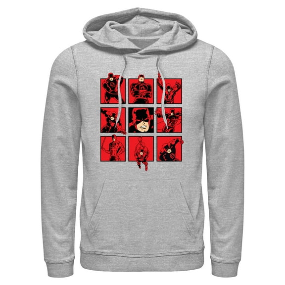 Mens Marvel Daredevil Poses Lightweight Hoodie