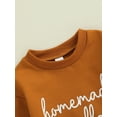 thumbnail image 6 of Suealasg Newborn Baby Boys Girls Thanksgiving Clothes Sweatshirt Romper 3 6 12 18 Months Infant Long Sleeve Letter Embroidery Fall Bodysuit, 6 of 8