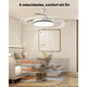 thumbnail image 5 of Ventilador De Techo Moderno Con Luz Y Control Remoto 42'' Lab.G, Blanco, 5 of 5