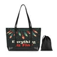 thumbnail image 7 of FORMRS Canvas Laptop Tote Bag for Women with 15.6" Computer Compartments Shoulder Handbag, Black Christmas Light, 7 of 7