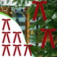 thumbnail image 4 of EWASWON Red Velvet Christmas Tree Bows, 16 Pcs Pre-Tied 5x7 Inch Wreath Garland Gift Bows, Holiday Indoor Decorations, 4 of 5