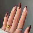 thumbnail image 2 of 24 unidades/juego de uñas postizas con diseño de nube blanca y cielo azul, cubierta completa de estilete francés, pegamento para uñas postizas, herramientas para manicura DIY Tan Jianjun unisex, 2 of 2