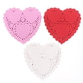 thumbnail image 1 of 300 Sheets Mini Heart Doilies Paper Placemat Decorative Coaster Cake Paper Mat, 1 of 7