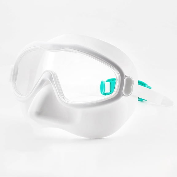 Anti-Fog Nose Cover Swim Goggles for Adults, Large Frame and HD Vision for Sports and Water Activities
