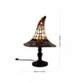 thumbnail image 6 of Halloween Decoration Witch Hat Light, Resin Stained Witch Hat LED Lamp, Vintage Gothic Halloween Witch Hat Desk Lamp for Indoor Home Office Party Decor, 6 of 6