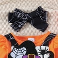 thumbnail image 6 of Kwasome Baby Girl Outfits Halloween Long Sleeve Romper Bodysuits Cartoon Pumpkin Embroider Suspenders Skirts Outfits Soft Outing Clothes Yellow 0-3 Months, 6 of 8