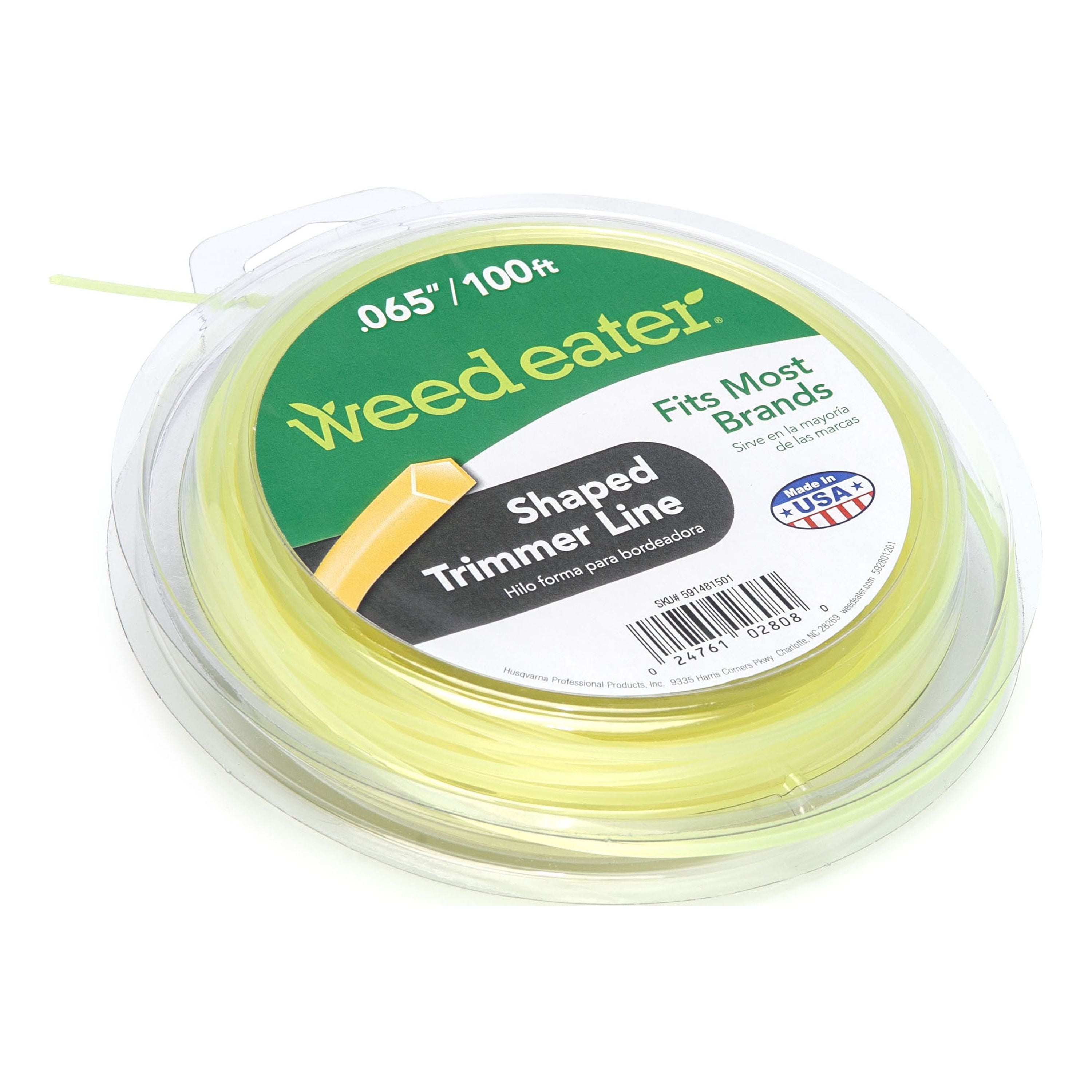 Terre Products - Residential Grade 065 Trimmer Line Round, 1/2 lb. Quality  Weed Wacker String, Line Length 302 ft. or 92m, Weed Eater String Trimmer