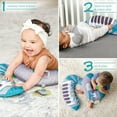 thumbnail image 3 of Infantino 3-in-1 Grow-with-Me Tummy Time Kicking Piano Activity Gym, 6-12 Months Unisex, Blue, 3 of 8