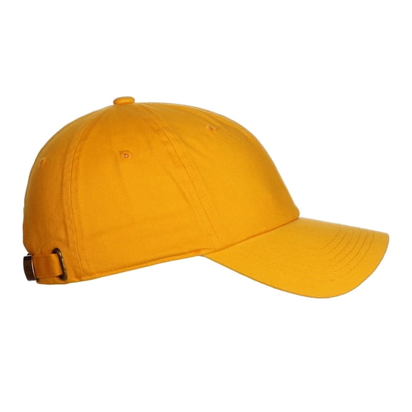 Diversity & Inclusion D&I Plain Dad Hat 100% Cotton Unstructured Hat Unisex Adjustable Strap - Gold