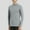 Gray, variant on Goodtrade8 Tight Plus Size Tops for Men Athletic Dry and Fit Long Sleeve Crew Neck Gray Solid Color Mens Shirts Plus Size