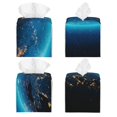 thumbnail image 2 of Fotbe Planet Earth Porta Pañuelos Decorativo de Cuero, Caja Cuadrada Moderna para Pañuelos Faciales, Organizador y Dispensador 5x5x5'', 2 of 7