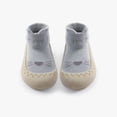 thumbnail image 3 of Ferjadq Baby Sock Shoes Soft Rubber Sole Non Slip Knit Upper Indoor Outdoor Learning Walk Socks for Infant Blue,0-6 Months, 3 of 6