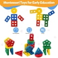 thumbnail image 3 of Juegos Montessori para niños de 1 2 3 años, niñas y niños pequeños, juegos de clasificación de madera apilables para todos los niños 1-3 mamelucos de madera para todos los niños, juegos educativos de, 3 of 4