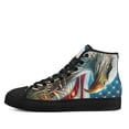 thumbnail image 3 of Eagle God Bless America High Top Canvas Shoes Sneakers Black Size 7, 3 of 7