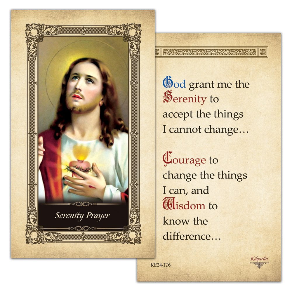 Serenity Prayer Laminated Prayer Card