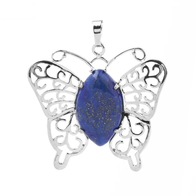 Pendentifs Forme d'Il de Cheval Pierre Naturelle Quartz pour Femmes Collier Bijoux