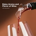 thumbnail image 5 of muson abridor de vino eléctrico, sacacorchos automático con cortador de papel de aluminio, 2 tapones de vacío, aireador, abridor de botellas de vino, juego de regalo 4 en 1 con pilas para la cocina ca, 5 of 5