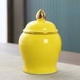 thumbnail image 6 of Mini Ceramic Food Storage Jar with Lid Sealed Storage Tank Tea Canister Polished Yellow, 6 of 8