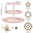 thumbnail image 5 of Wobogo Lovely Colorful Pony 3 Tier Acrylic Cake Stand with Clear Round Hold for Wedding Holiday Birthday Baby Shower Tea Party, 5 of 8