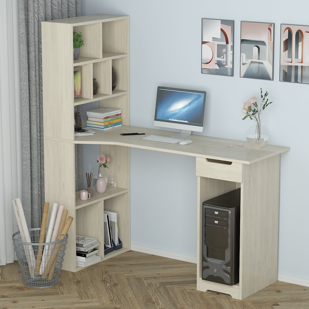 small corner home office desk