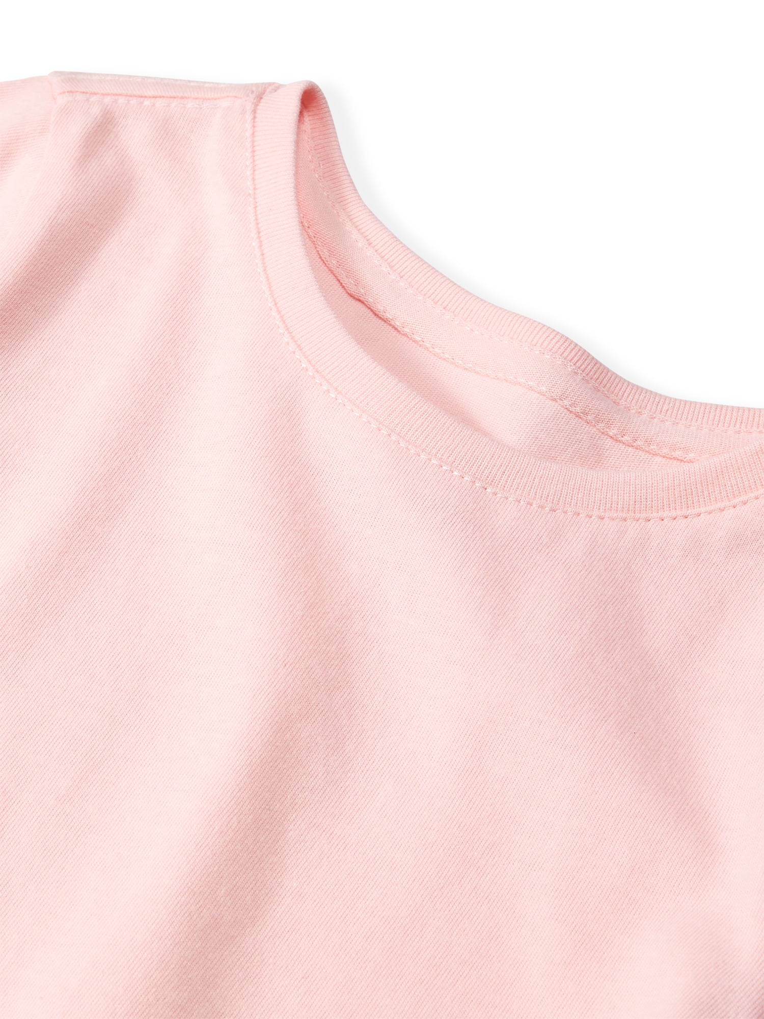 Garanimals Newborn, Baby & Toddler Girl Cotton Short-Sleeve Solid T-Shirts, 3-Pack, Sizes 0-6T