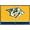 Barnwood Framed Version, variant on NHL Nashville Predators - Logo 21 Wall Poster, 22.375" x 34", Framed