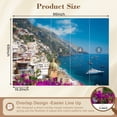 thumbnail image 3 of Wallpaper Positano resort Italy Peel and Stick Wall Murals 69"H x 96"W Removable PVC Wall Paper Self-Adhesive Wall Paintings Art Decor for Bedroom Living Room, 3 of 7