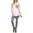 thumbnail image 5 of KOGMO Womens American Flag Sleeveless Jersey Racer Back Tank Tunic Top Made in USA, 5 of 6
