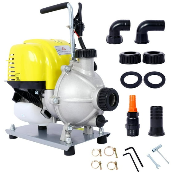 GVN 38Cc 4-Stroke Gasoline Water Pump 1.5Inch Portable Gas-Powered Water Transfer Pump Commercial Engine Water Pump