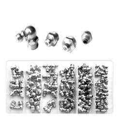 

Metric Hydraulic Zerk Fittings Attachment Assortment Kit Set for Zirk Grease