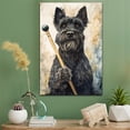 thumbnail image 2 of Giant Schnauzer Dog Canvas Billiards Stretched Canvas Size 8x12 – Funny Giant Schnauzer Dog Canvas Wall Decor, Funny Dog Wall Art for Billiards Room, 2 of 5