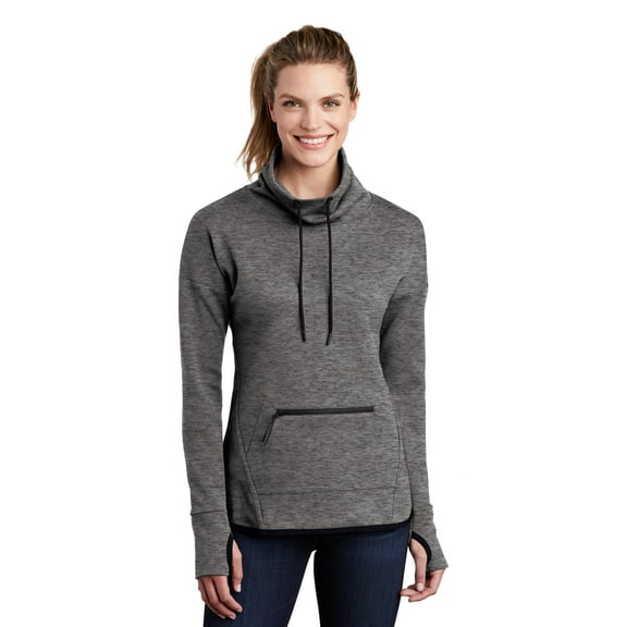 Sport-Tek LST280 Ladies Triumph Cowl Neck Pullover, Navy, 4XL, Womens Sweatshirts & Hoodies