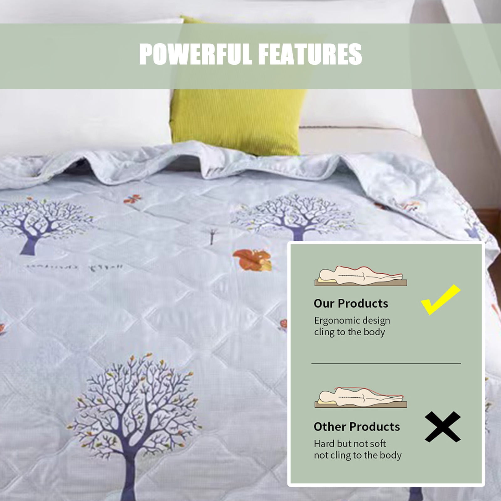 potrochi Quilt Lightweight Comforter Summer Quilt Soft Bedspread for King Queen Twin Full Size Bed, Washable Quilts Quilted Blanket for All Season, Cotton Summer Quilt Ventilation Quilt
