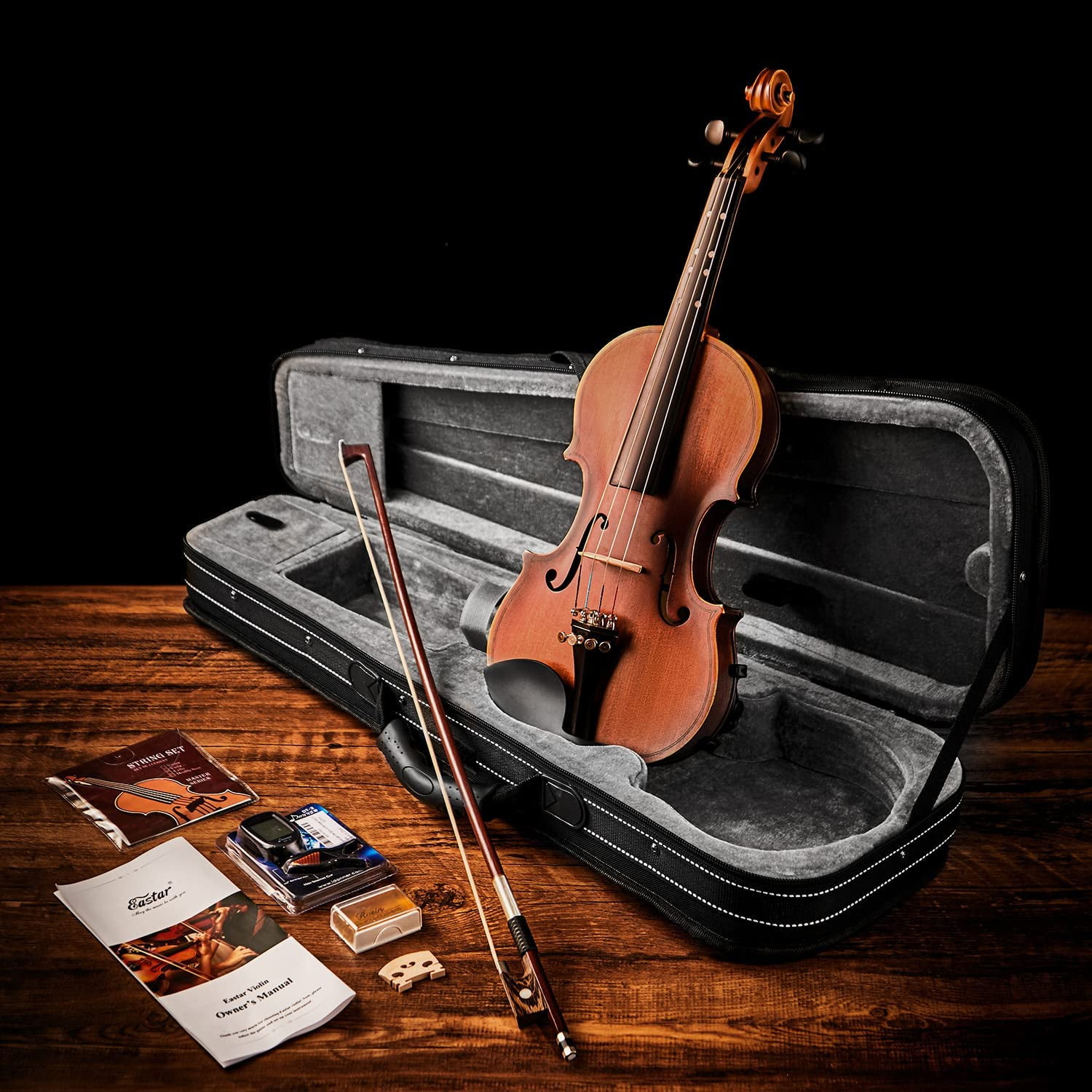 Eastar 44 Violin Set pour Adultes Solidwood Full Maroc