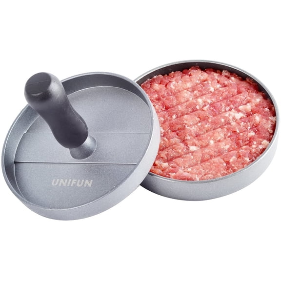 Burger Press, Non Stick Aluminum Hamburger Press Patty Mold Kitchen Gadgets Ideal for Picnic, BBQ