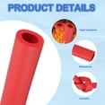 thumbnail image 3 of Uxcell Pipe Insulation Tube Foam, 11/16" ID x 1/4" Thick x 1.64ft Foam Pipe Cover Non-Slip Hollow Foam Tubing Guitar Air Conditioner Stand Fitness Equipment Handles, Red, 3 of 5