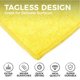 thumbnail image 2 of The Rag Company - Toallas De Limpieza De Rizo De Microfibra Multiusos - Grado Comercial Altamente Absorbentes, Sin Pelusas, Sin Rayas, Cocinas, Baños, Oficinas, 300 G/M², 16 X 16 Pulgadas, Amarillo (P, 2 of 5