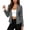 Gray, variant on Womens Business Cardigan Casual Mini Notch Lapel Long Sleeve Blazer Elegant Loose Fit Breathable Business Casual Suit Jackets Light Blue S