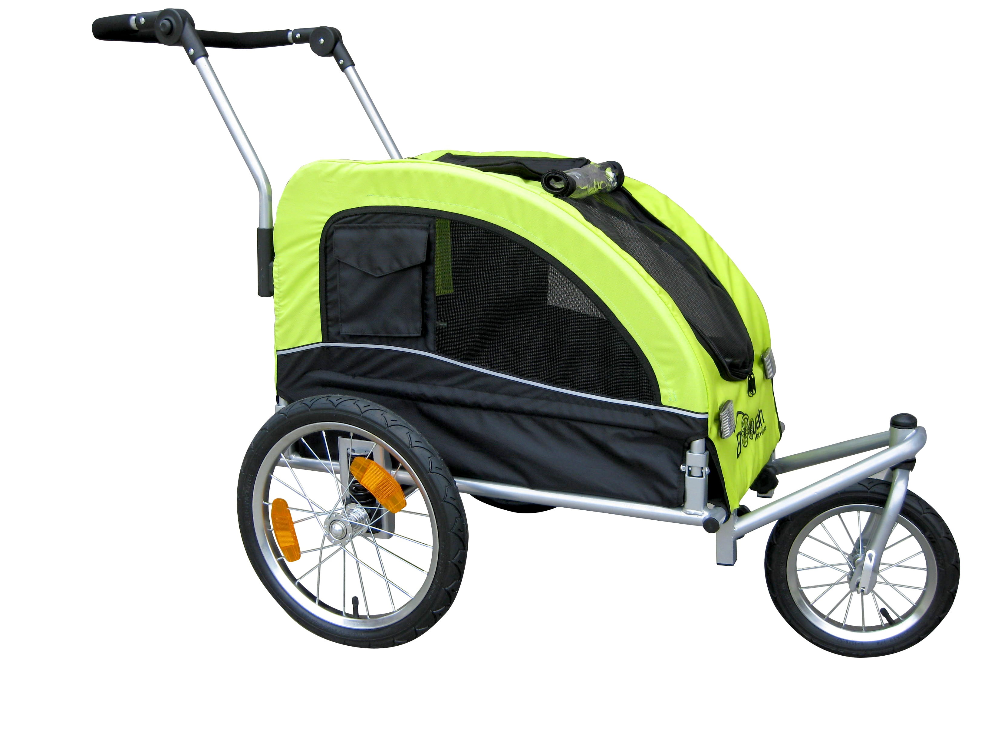 Booyah Mediium Pet Stroller and Trailer, Green