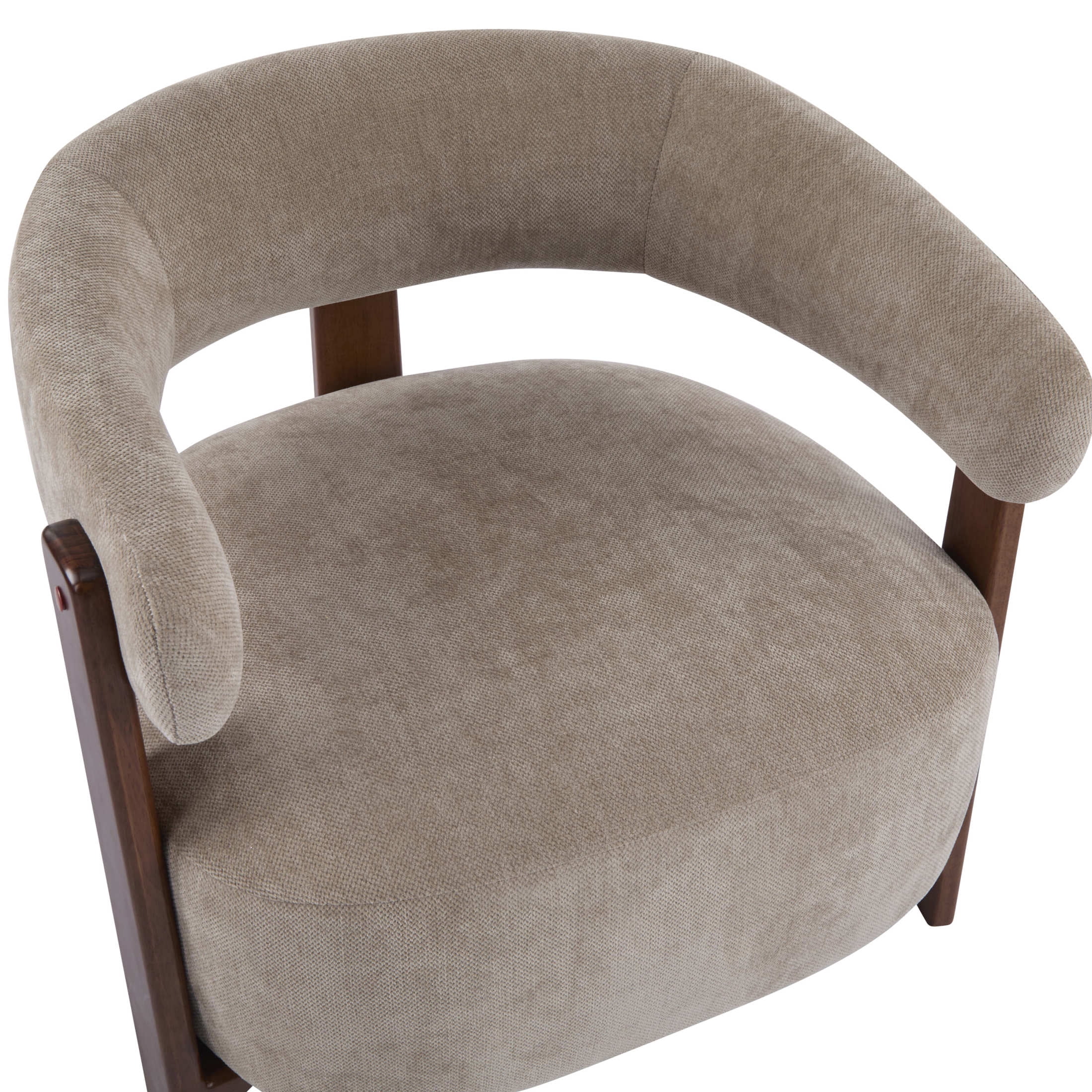 Christopher Knight Home 31" Modern Upholstered Accent Armchair with Wooden Legs, Light Brown, Set of 2