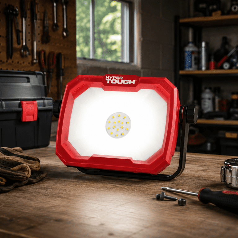 WTWグライドラグ 200cm x 140cm程度 Hyper Tough 1000 Lumen Corded LED Work Light, Fold-Flat Design
