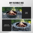 thumbnail image 4 of VEVOR Fire Pit Ring Round 40” Outer 36” Inner Steel Liner DIY Campfire Firepit, 4 of 9