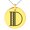Gold, variant on Stainless Steel Letter D Initial Metro Retro Monogram Engraved Small Medallion Circle Charm Pendant Necklace