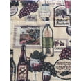 thumbnail image 2 of Spring Home Tapestry Valance Rod Pocket Window Valance Wine Bottles 55" x 16", 2 of 2
