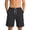 Black, variant on Mens Cargo Shorts Summer Printed Drawstring Beach Cropped Shorts Pants