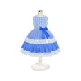 thumbnail image 2 of Girls Dress Lace Top Blue Wave Hem Skirt Wedding Bridesmaid 7 Years, 2 of 7