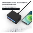 thumbnail image 4 of USB Quick Charger 40W 5-Port LED Display Quick Charge 3.0 Desktop Charger Charging Station Multi Port Travel Fast Wall Charger Hub For Smart Phones, Tablet ,Easy to Use, 4 of 7