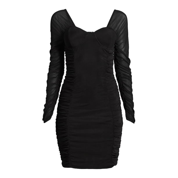 Love by Design Juniors Charlie Mesh Corset Holiday Dress