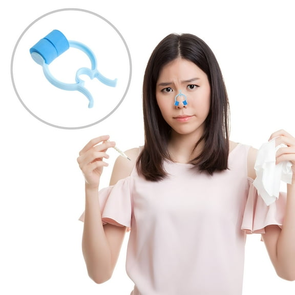XIRQI 1 Set of 12 Nosebleed Stopper Clips, Nosebleed Treatment, Nose Bleeding Stoppers (Sky Blue)