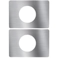 thumbnail image 1 of unbranded 2 Pcs Assiette Ronde pour Bouton de Porte en Acier Inoxydable Argenté pour Propriétaires de Maison, 1 of 8